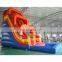 red water slide inflatable pool outdoor party for adults kids