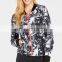 Plain pink color thick winter jacket women 2016 polyetser nylon waterproof