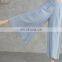 Women Cotton pants sky blue Wide leg high waist pants for women