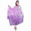 Lovely Color Hand Tie Dye Bandhej Beaded Jaipuri Tradional Casual Stole Dupatta 2.35 Mtrs