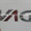 FSM Fish Sliver Raised Plastic Car Badge Emblem Evolved With Legs