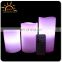 3 Pack (4", 5", 6") of Outdoor / Indoor Flameless LED Remote Control Real Wax Candles with Remote