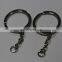 Promotioanl metal keychain metal heart shaped various design metal split key rings