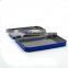 Decorative flat rectangular cards tin cans with hinged factory