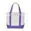 Mini Cotton Canvas Party Favor Gift Tote Bag in Purple
