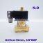 GOGO 2 way brass water Normally open solenoid valve 220V AC 3/8 inch Orifice 10mm zero pressure start with plug type