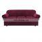 Factory custom sectional  plain velvet fabric for sofa cover 4 seater