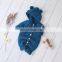 Baby Knitted Rompers Fall Winter Newborn Cartoon Bear Jumpsuit Kids Clothing Long Sleeve Sweater Children Overall
