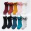 Infant baby Kids knit Socks solid design Stocking Girl Cotton Knee high Socks