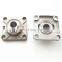 SF204 20mm Bore Stainless Steel Square Block Housing Bearing 20x86x64 mm
