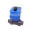 Mini two way plastic automatic water shut off motor valve dc12v motorized ball valve 2 inch