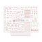 JOYFUL 362-387 Japanese mayu rose gold English letter nail stickers nails 3d adhesive patch nail stickers