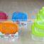 Popular 5 pcs set square plastic food storage container with color box