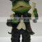 Lifelike Resin Frog Doctor Resin Color Painting Figurine Statue