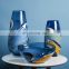 Hand Blown Wholesale Luxury Set Modern Nordic Blue Flower Glass Vase for home decor