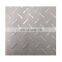 Gray Diamond Pattern Slip Resistance Floor Tread q235 Ss400 a36 Mild Checker Steel Plate
