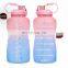 High Selling Quality Assured Fitness Motivational Tracker Gallon Drink Water Sports Bottle