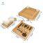 Multi-functional Bamboo Wood Charcuterie Platter With Slide-Out Cutlery Drawer, Serving Tray for Food Cheese Board and Knife Set