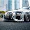 For Audi A3 2020 2021 body kit sports style car bottom spoiler pp material front bumper front lip diffuser front shovel