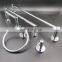 Chrome bathroom accessories set 4-Piece sanitary hardware wall mounted bathroom hotel restroom shower