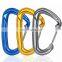 JRSGS Customized 22KN Carabiner Outdoor Activity Hooks Hammock Carabiner Clip Aluminum Wire Gate Snap Hook S7102S