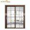 JYD polycarbonate Aluminum sliding door heat insulating aluminum alloy tempered  glass sliding doors