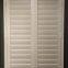 PVC Plantation Window Folding Louver Shutters Simple Style Louvers Vinyl Shutters