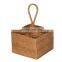 Hot Woven Vintage Rattan Napkin Utensil Caddy Bottle Holder Boho Decor High Quality Wholesale Vietnam Supplier