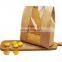 Eco Friendly Wholesale Custom Printed Food Packaging Kraft Bread Packing Paper Bag With Clear Window