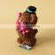 LZ0135 Nicole Lovely Bear Candle Silicone Mold Custom Molds Chocolate