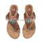 Cute Summer Brown and Black Monogram Sandals