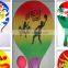 wooden material beach ball racket games