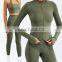 Nude feeling  2/3PCS Yoga Set Womens Yoga Outfit Gym Fitness Suit Active Wear Workout Sports Halter Bra Set Zip Jacket Yoga Wear