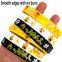 Factory Production Silicone Wristband Custom Printing Customized Printing Ink-filled Rubber Bracelets for Daily Sport Event