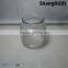 610ml Large Clear Glass Candle Holder with Dot Pattern