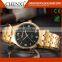 Latest Fashion Luxury Men Golden Case Business Wrist Watches For Wholesale