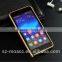High Quality Aluminum Frame case cover for huawei honor 6 with Genuine leather back