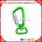 Outdoor Carabiner With Snap Hook With O Ring ,Golden Aluminum Snap Hook,Breakign load 500kg For Luggage Bag