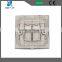 RJ45 network cable face plate two ports ,rj45 socket wall face plate for cat5/cat6