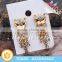  New Products Gold Drop Crystal Earrings for Sale