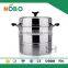 Mulitifunction Food Steamer Pot with Metal Lid