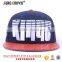 custom 3d embroidery 6 panel snapback cap