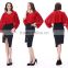2015 New Custom Office Fashion Loose Plain Crop Tops Wholesale Women Top