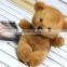 cute plush sitting gray bear toy