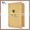 A4 paper accessories amenities hotel used wooden menu holder leather book