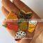 Life lesson enamel pin,Fruit pin pack,Vegetarian Food Pin