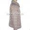 Women's 100% nylon oblique placket down jacket for winter .