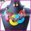 High Quality 2015 Fashion Statement resin Necklace Fashionable Chunky Necklace