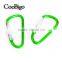 Aluminum Spring Locking Carabiner Snap Hook Hanger Keychain Hiking Camping #FLQ187-7C(Mix-s)