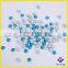 Decorative blue zircon flat back glass stone for garment accessories